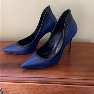 Sexy Black/Blue high heeled pumps